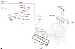Топливная рампа Hyundai Staria US4 2021 D4HB