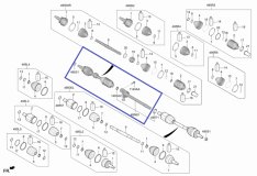 Привод (полуось) Hyundai Staria US4 2021 D4HB