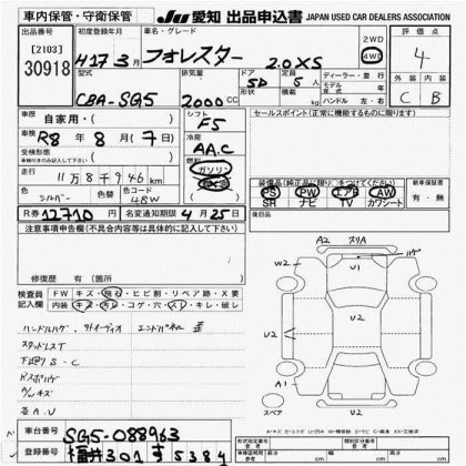 SUBARU FORESTER 2002-2008
