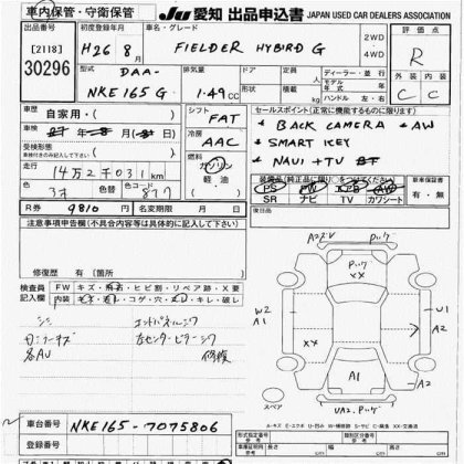 TOYOTA COROLLA FIELDER 2012-2025