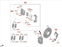 Тормозной Диск передний Hyundai Staria US4 2023 D4HB Тормозной Диск передний Hyundai Staria US4 2023 D4HB