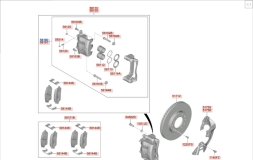 Суппорт левый передний Hyundai Staria US4 2023 D4HB Суппорт левый передний Hyundai Staria US4 2023 D4HB