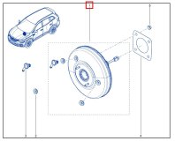 Вакуумный усилитель тормозов Renault Koleos QM6 HZG 2019 M5R