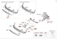 Губа Юбка Бампера задняя Hyundai Creta SU2