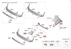 Губа Юбка Бампера задняя Hyundai Creta SU2