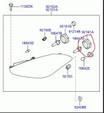 Заглушка фары Hyundai