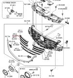 Накладка решетки радиатора правая передняя