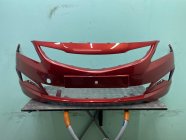 Бампер Hyundai SOLARIS Красный гранат 14-17г