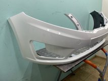 Бампер Kia Rio белый 11-15г