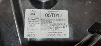 Стеклоподъемник правый передний Mercedes C W205 2014