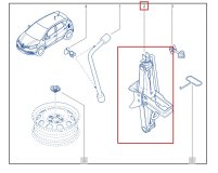Домкрат RENAULT KAPTUR suv 5 дв 2017 H4M D4D4 Домкрат RENAULT KAPTUR suv 5 дв 2017 H4M D4D4