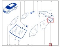 Форточка кузова левая задняя RENAULT Arkana LJC 2020 Н4МЕ