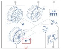 Заглушка колесного диска RENAULT Duster H79 2021 F4RE410