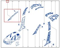 Обшивка стойки правая передняя RENAULT KAPTUR джип/suv 5 дв 2019 H4M D4D4