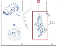 Домкрат RENAULT KAPTUR джип/suv 5 дв 2019 H4M D4D4 Домкрат RENAULT KAPTUR джип/suv 5 дв 2019 H4M D4D4