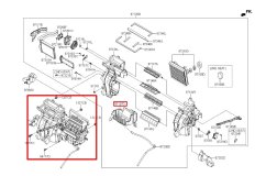 Корпус отопителя Hyundai CRETA GS 2017 G4NA