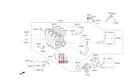 Механизм изменения геометрии впускного коллектора Hyundai CRETA GS 2017 G4NA