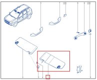 Козырек солнцезащитный левый RENAULT Duster джип/suv 5 дв 2015 h4md430