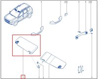 Козырек солнцезащитный правый RENAULT Duster джип/suv 5 дв 2015 h4md430