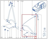 Ремень безопасности левый передний RENAULT Duster джип/suv 5 дв 2015 h4md430