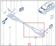 Решетка под лобовое стекло левая RENAULT Duster джип/suv 5 дв 2015 h4md430