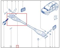 Решетка под лобовое стекло правая RENAULT Duster джип/suv 5 дв 2015 h4md430