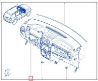 Торпедо RENAULT Duster джип/suv 5 дв 2015 h4md430