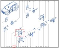 Петля двери левая передняя RENAULT Duster джип/suv 5 дв 2015 h4md430
