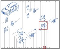 Петля двери левая задняя RENAULT Duster джип/suv 5 дв 2015 h4md430