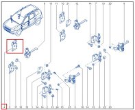 Петля двери правая передняя RENAULT Duster джип/suv 5 дв 2015 h4md430