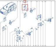 Петля двери правая задняя RENAULT Duster джип/suv 5 дв 2015 h4md430