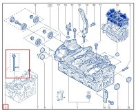 Комплект болтов ГБЦ RENAULT Duster HSA 2019 F4RE410