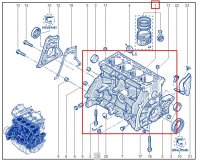 Блок цилиндров RENAULT Duster HSA 2019 F4RE410