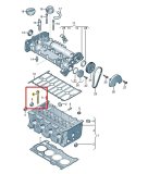 Комплект болтов ГБЦ Skoda Rapid 2021 CWVB