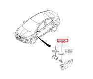 Повторитель поворота в крыло правый Hyundai Solaris седан 2012 G4FA
