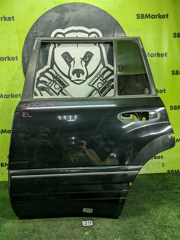 Дверь боковая Toyota Land Cruiser UZJ100 2UZ-FE 2001 задн. лев. (б/у)