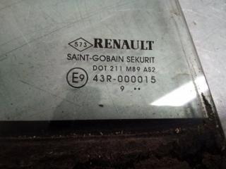 Стекло двери заднее правое Renault Megane 3 2009-2016