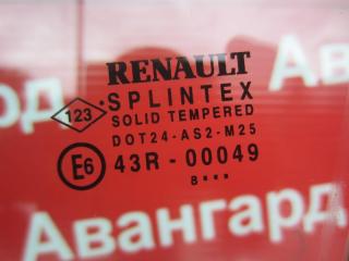 Стекло двери переднее Renault Scenic 2 K9K 734