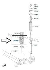 Пружина подвески задняя Kia RIO G4FGHW611806