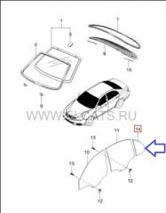 Стекло двери заднее левое Chevrolet Epica