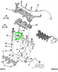 Кронштейн Peugeot Traveller COMBI L3 H1 ДИЗЕЛЬ DW10FD FAP 110 КВТ