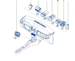 Кнопка центрального замка Renault Duster F4RE410