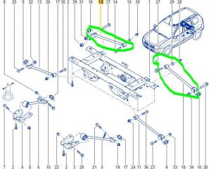 Тяга поперечная задняя Renault Duster F4RE410