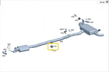 Подушка глушителя Mercedes-Benz CLA-class C118FC AMG M139