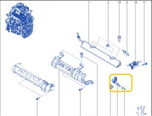 Форсунка топливная Renault Arkana H4ME441