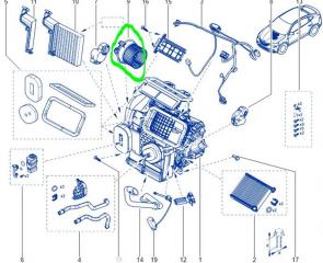 Мотор печки (Вентилятор отопитель) Renault Arkana H4ME441