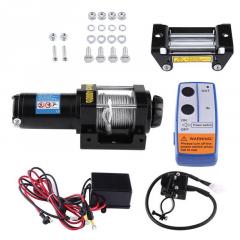 Лебедка Electric Winch 4000 12V стальной трос + комплект для установки новая