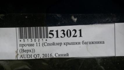 Спойлер багажника задний Q7 2016 4MB 1T