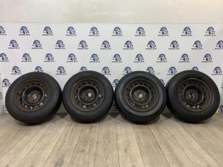 Комплект из 4-х Колесо зимнее R15 / 205 / 65 Kumho Izen kw23 5x120 штамп. 20ET (б/у)