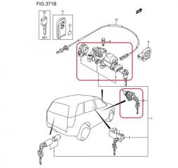 Замок зажигания GRAND VITARA 2005 TD54 J20A